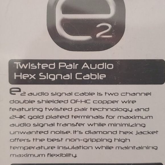 E2  1F-2M Twisted Pair Audio RCA Y Cable - Picture 6 of 6